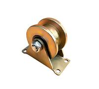 H-Groove Rigid Track Wheel,Sliding Gate Roller with Bracket,Heavy Duty Barn Door Casters,45# Steel Slide Gate Hardware,for Gate Frame,Industrial Machines Carts,Wire Rope,60mm
