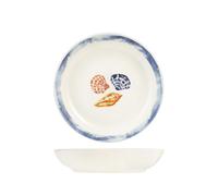 H&H 12 piatti fondi Playa in stoneware decorati cm 20,5