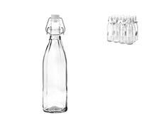 H&H 1215205 Bottiglia Coste con Tappo Meccanico, Vetro, Trasparente, 0.5 lt