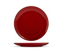 H&H 1536101 Piatto Piano Stoneware Coupe Mango, 26 cm