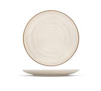 H&H 1536501 Piatto Piano Stoneware Coupe Goji, 26 cm