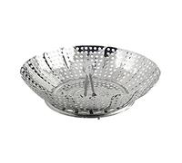 H&H 254300 Cestello Cuociverdure, Acciaio Inossidabile, Argento