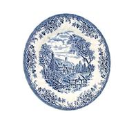 H&H 3229001 Etw The Brook Piatto, Piano, 25 cm, Blu, Bianco