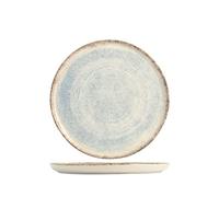 Piatto Frutta In Stoneware Sky Cm21, Azzurro E Marrone, H&H