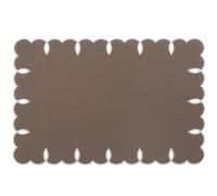 H&H 4 Tovagliette con forma sagomata in cotone e lino cm. 45x30 LAVAGGIO A MANO