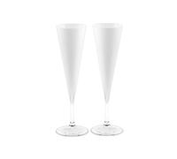 Pasabahce Confezione 2 Calici V-Line Flute Vetro, Rosso, Cl 15 - 5842601