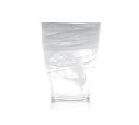 H&H Set 6 Bicchieri Alabastro, Vetro, Bianco, 35 cl - bianco vetro 524635