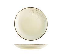 H&h set 6 piatti piani reactive ivory cm27