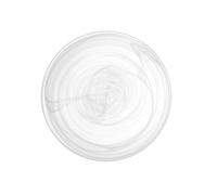 H&H Set 6 Piatti Piani Alabastro In Vetro Bianco Cm27,5
