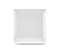 H&H 6625103 Piatto Frutta Osaka, Stoneware, Bianco, 18 x 18 cm