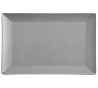 H&H 6625218 Piatto Stoneware, Boston, Rettangolare, Grigio, 30 x 20, Ceramica