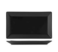 H&H av2024-H&H-rectangular-659cab9f Piatto Rettangolare Osaka, Stoneware, Nero, 25 x 15 cm
