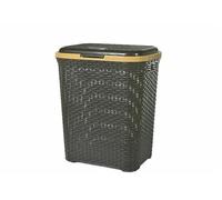 H&h portabiancheria plyrattan 55 lt marrone
