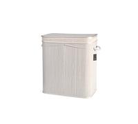 H&h portabiancheria rettangolare in bamb cm 52x32x60 h