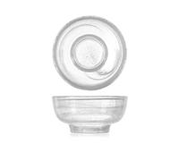 H&H 7627056 Coppetta Con Piede Alabastro, Vetro, Bianco, 10.5 cm