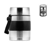 H&H 7867412 Porta Vivande, Acciaio/Inox, 18/10, Con Tracolla Grigio, Acciaio, Lt 1.2