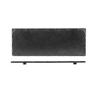 H&H 7900131 Piatto Decoro Ardesia, Melamina, 10 x 31 cm