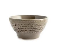 H&H Set 6 Piatti Fondi Courtyard, in Stoare, Marrone, 20cm - marrone ceramica 7926102