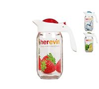 H&H 7964000 Brocca Toledo In Vetro Trasparente Con Tappo E Manico In Plastica, 0.66 lt