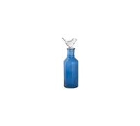 H&H 8148800 Bottiglia Bagno Vetro, 21 cm, Blu, Trasparente