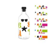 6x Bottiglie In Borosilicato, 700 Ml, Assortita H&H