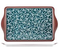 H+H Vassoio Grace in melamina, verde, 46,5 x 29,5 cm