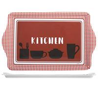 2x Vassoi Melamina Kitchen Red Cm46,5x29,5 H&H