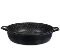 H&H 884440 Tegame, Pietra, 40 cm, Alluminio, Antracite