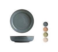 H&H 9000502 Piatto Fondo Pearl, Porcellana, Multicolore, 19 cm
