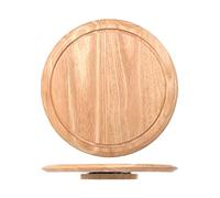 H&H 9037900 Piatto in Legno Girevole Cm35 Utensili da Cucina, Marrone