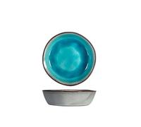 H&H 9064802 Piatto Fondo Teide, Stoneware, Azzurro, 16 cm