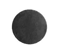 H&H 9298425 Piatto Ardesia, Tondo, 25 x 0,5, Pietra, Antracite, 25x25x0.5 cm