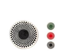 H&H 9437720 Sottopentola Tondo, Cotone/Poliestere, Multicolore, 20 cm