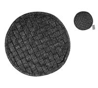 H&H 9976727 Sottopentola Tonda, Feltro, Nero, 27 cm