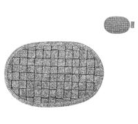 H&H 9976827 Sottopentola Ovale, Feltro, Grigio, 27 x 17 cm