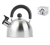 H&H Acquablò Bollitore con Fischio, Acciaio Inossidabile, Grigio