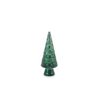 H&H Albero Natale in vetro riciclato verde cm. 34