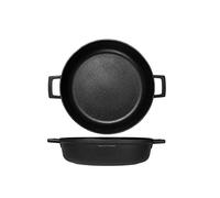 H&H Alessandro Borghese Essential Tegame in Alluminio Pressofuso con Rivestimento Antiaderente Shot Blasting Tecnology adatto anche per cottura su piano ad induzione cm 32