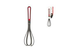 H&H Alessandro Borghese Frusta, Nylon, Nero/Rosso, 29 cm