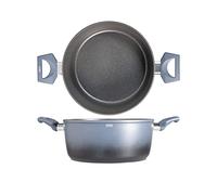 H&H Casseruola 2 Manici Antiaderente Fusion Borghese Cm24