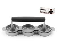 Presshamburger Triplo, In Alluminio, ø 7 Cm, Alessandro Borg H&H