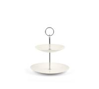 H&H Alzata 2 piani con manico, diametro 15 cm e 20 cm