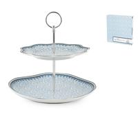 H&h Alzata Porcellana 2 Posti Blue Dream