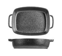 H&H Casseruola Servizio 2 Manici Porcellana Antracite 24