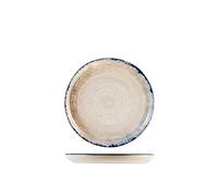 H&H set 24 piattini pane Artisanal in stoneware blu cm 14
