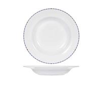 H&H Astrid Set 6 Piatti Fondi, Porcellana, 22,5 cm