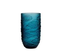 H+H Set da 6 bicchieri Atlantico in vetro Blu 45 cl