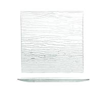 H&H Set 6 Piatti In Vetro Bamboo 30X30