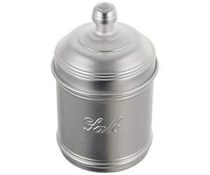 H&H Barattolo alluminio sale 10x12cm lt0,94, Grigio