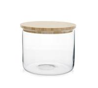 H&h biscottiera in borosilicato con tappo bamb lt 2,2